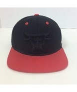 Chicago Bulls Mitchell &amp; Ness Nostalgia Snapback Cap Hat NBA Red Black - £10.98 GBP