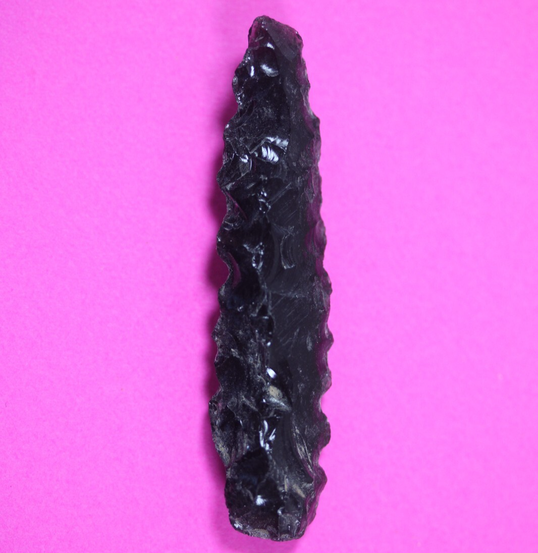 Authentic Pre Columbian Artifact Aztec Arrowhead Battle of Mexico City C... - $29.99