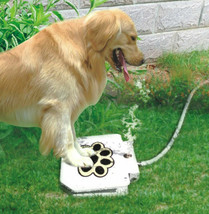 Pet Dog Step On Water Fountain Brass Valve Outdoor Water Dispenser Fresh... - $72.99