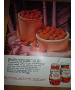 Kraft Pure Strawberry Preserves Print Magazine Ad 1960 - $5.99