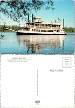 Missouri Hannibal Riverboat Mark Twain Cruising Mississippi River VTG Postcard - £7.51 GBP