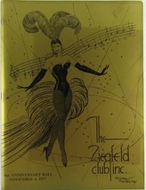 The Ziegfeld Club Inc., Anniversary Ball Program November 4, 1977 - £22.27 GBP