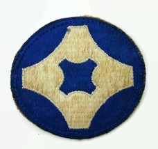 WW2 US Army 4th Service Command White And Blue Military Patch Does Not Glow - $8.73