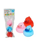 Three Piece Rubber Ducky Set Assorted Colors - $4.00 CAD