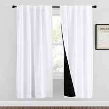 The Nicetown 100% Blackout Window Curtains, Heat And Full Light Blocking Drapes - £35.95 GBP