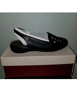Covington Frances Womens&#39; Sling Back, Casual Leather Sandals, Black, Sz.... - £22.01 GBP