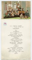 S S Atsuta Maru Luncheon Menu Postcard 1937 Decoration on Boy&#39;s Festival Day - £30.25 GBP