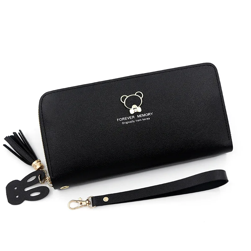 Cute  Decoration Women&#39;s Zipper Long Purse Large Capacity Clutch Bag Mobile Phon - $60.07