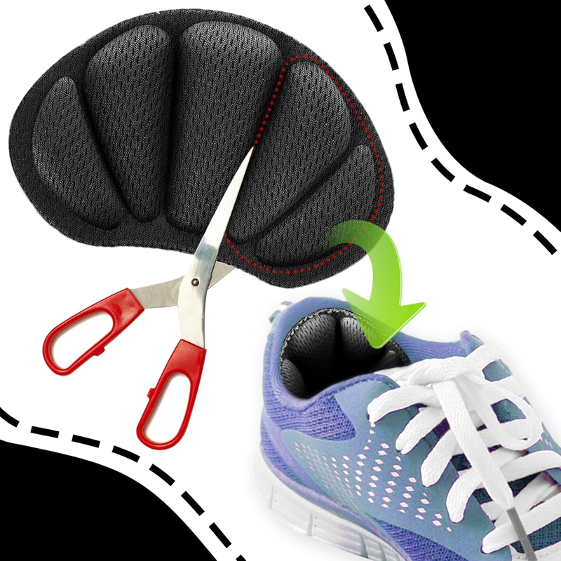 8PCS Heel Pads,Heel Grips Inserts,Reusable Heel Guards Liners,Mesh Self-Adhesive Item image 3