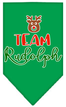 Team Rudolph Screen Print Bandana Emerald Green Small - £9.06 GBP
