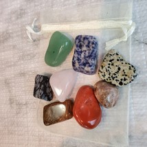 Tumbled Rock Crystals, Set of Eight Polished Stones, gemstone crafts, home decor image 5