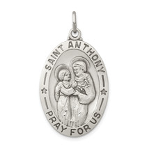 Silver Antiqued Saint Anthony Medal QC3582 - £52.31 GBP