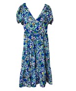 Lilly Pulitzer Grace Short Sleeve Midi Dress Blue Grotto Twilight Tropic... - $235.65 CAD