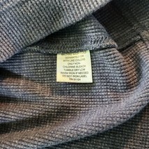 Saddlebred 3-Button Mens Blue Cotton Blend Pullover Sweatshirt Long Sleeve Sz XL image 4