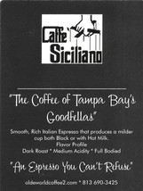  Dark Roast Coffee - Caffe Siciliano, - coffee beans - Italian Roast - 12 ozs - £7.75 GBP