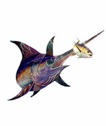 Swordfish &amp; Tuna Fish High Quality Graphic Decal Car Boat Cup Cooler Tac... - €6,03 EUR+