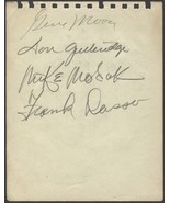 1940'S SIGNED ALBUM PAGE X6 GENE MOORE DON GUTTERIDGE FRANK DASSO BROWNS REDS + - €25,51 EUR