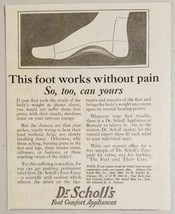 1923 Print Ad Dr Scholl&#39;s Foot Comfort Appliances Chicago &amp; New York City - £7.75 GBP