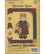 BLOSSOM BEAR 72108 Iron On Fabric Applique Craft Kit Country Borders NEW... - $180.37 MXN