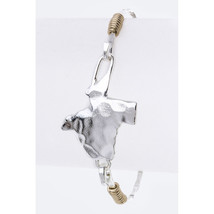 New Stylish Unique Texas Map Hook Bangle Bracelet Women Jewelry Gift Set - $7.50