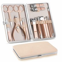 Manicure &amp; Pedicure Kit For Feet &amp; Hand Nail Scissors Grooming Tools 18 Pcs Set - £27.81 GBP