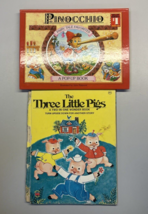 The Three Little Pigs And Little Red Riding Hood 1981 + Pinocchio Popup Bundle - £5.70 GBP