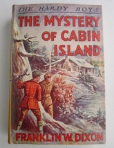 Hardy Boys #8 The Mystery Of Cabin Island  ~ Franklin W Dixon Thick 1st Art DJ - £45.98 GBP