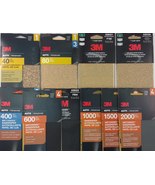 3M SANDPAPER Auto Boat Shop Home 3 2/3&quot;x9&quot;, 5-6 Sheets/Pk SELECT: Dry &#39;D... - £3.15 GBP+