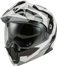 FLY RACING Odyssey Summit Modular Helmet, Black/White/Gray, X-Large - £228.16 GBP