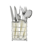 Gibson Everyday Fairfield 16 Piece Flatware Set with Wire Caddy in Egg S... - $990.59 MXN