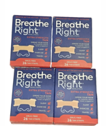 Lot of 4 Breathe Right Extra Strength Nasal Strips Tan 26ct-11/30/28 - $543.28 MXN