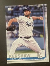2019 Topps Clayton Kershaw Baseball Card #10 Mint LA Dodgers - £1.11 GBP