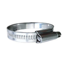 Trident Marine 316 SS Non-Perforated Worm Gear Hose Clamp - 15/32&quot; Band - (7/8&quot; - £31.01 GBP