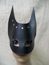 Sexy Black Horn Eye Mask Batman Catwoman Medieval Executioner Roleplay F... - $183.51 MXN
