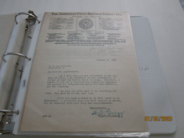 HM QUACKENBUSH LETTER AMERICAN CIVIC  REFORM CLEVELAND OHIO GIVE TO JAN ... - $25.00