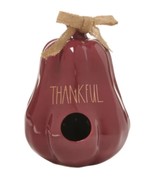 Rae Dunn &quot;Thankful&quot; Gourd Birdhouse Fall Halloween Thanksgiving 8.5x6&quot; - $27.79 CAD