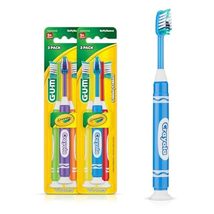 GUM Crayola Marker Childrens Toothbrush, Soft Bristled Kids Toothbrush... - £7.79 GBP+