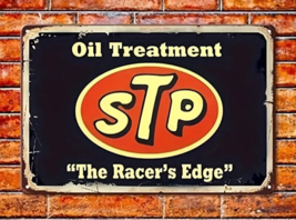 STP Oil Treatment Novelty Metal Sign 12 x 8 Wall Art - $8.98