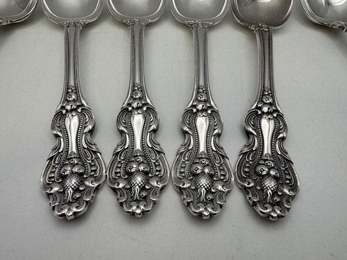 Set of 6 Reed & Barton Silverplate KING FRANCIS Place Soup Spoons Item image 2