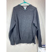 Old Navy Wool Cotton Knit Sweater Mens Gray Pullover Preppy Academia Siz... - $29.95