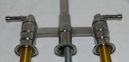 Delta 2390L AR DST Broderick Two Handle Bridge Pull Down Faucet Arctic Stainless image 4