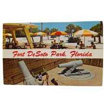 Postcard Fort Desoto Park Florida Colorful Patio The Mortars At Fort Desoto - £5.53 GBP