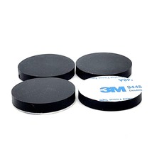 1 1/4&quot; Wide Round Rubber Stick on Feet Bumpers 3/16&quot; Thick 3M Adhesive Pad 4-24 - £8.44 GBP+