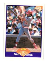 1989 Score #267 Dave Collins Cincinnati Reds - £2.98 GBP