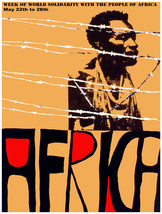 11x14&quot;Decoration CANVAS.Interior political art.Solidarity with Africa.6376 - £25.96 GBP
