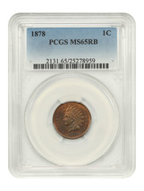 1878 1C PCGS MS65RB - $1,069.43
