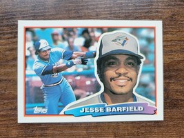 1988 Topps Big #92 Jesse Barfield - Toronto Blue Jays - MLB - Fresh Pull - £1.84 GBP