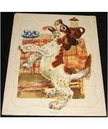 Vintage Golden Press Playskool Jumping Dog Tray Puzzle - Complete - £6.28 GBP