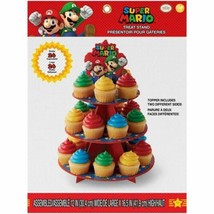 Wilton Super Mario Treat Stand 24 Cupcake Holder Centerpiece - £11.72 GBP