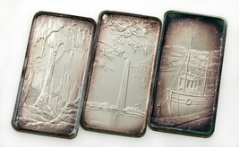 1973 Hamilton Mint 1oz Silver Art Bars Lot of 3 bars - £136.18 GBP